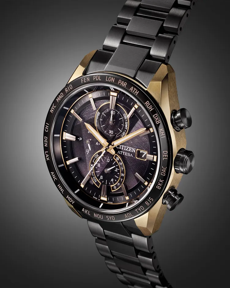 ATTESA LIGHT in BLACK Black Dial Super Titanium with DLC Coating ATTESA LIGHT in BLACK Black Dial Super Titanium with DLC Coating